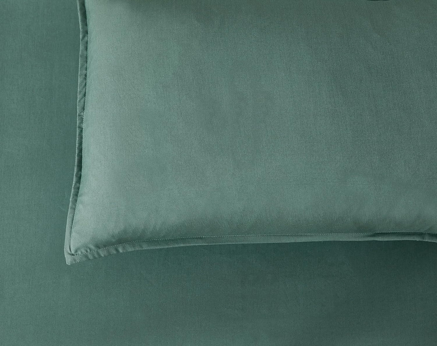 Bamboo Microfibre European Pillowcase x2 (one pair) - Green