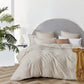 Gioia Casa Vintage Washed 100% Cotton European Pillowcase - Luxurious European Pillow Cover - Natural - 1 Pc