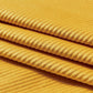 CleverPolly Super Soft Textured Corduroy Velvet European Pillowcase - Mustard Yellow