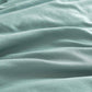 CleverPolly Vintage Washed Microfibre European Pillowcases - Set of 2 Luxurious European Pillow Covers - Seafoam