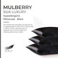 Gioia Casa Luxury Pillowcase - 100% Pure Mulberry Silk on Both Sides - Black