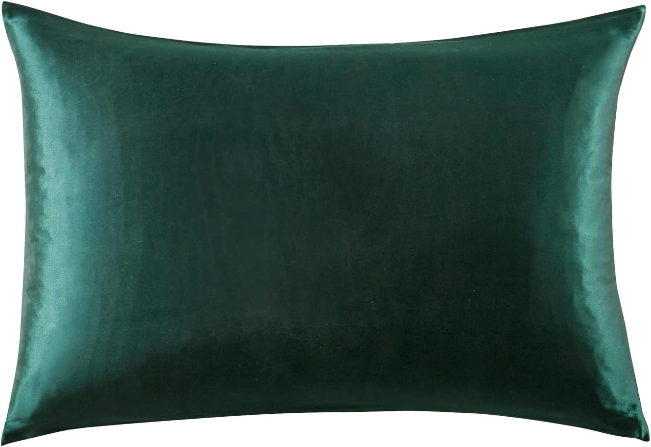 Gioia Casa Luxury Pillowcase - 100% Pure Mulberry Silk on Both Sides - Emerald Green