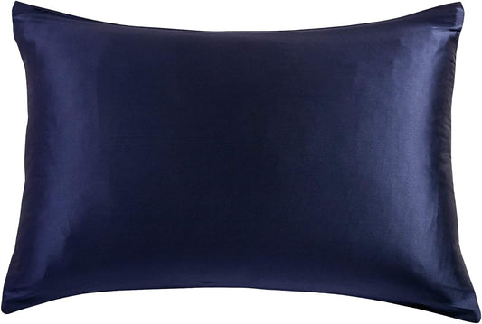 Gioia Casa Luxury Pillowcase - 100% Pure Mulberry Silk on Both Sides - Navy