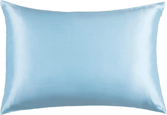 Gioia Casa Luxury Pillowcase - 100% Pure Mulberry Silk on Both Sides - Sky Blue