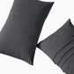 Gioia Casa Set of 2 100% Jersey Cotton Soft Breathable Stretchy Standard Pillowcase - Black Marble