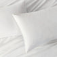 Gioia Casa Vintage Washed 100% Cotton Standard Pillowcase - Luxurious Standard Pillow Cover - White - 2 Pcs