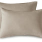 CleverPolly Vintage Washed Microfibre Standard Pillowcases - Set of 2 Luxurious Standard Pillow Covers - Linen