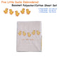 Five Little Ducks Embroidered Polyester Cotton Bassinet Size Sheet Set