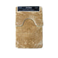 2 Pce Sorrento Plush Quality Non-slip Rubber Back Bath Mat Set Latte