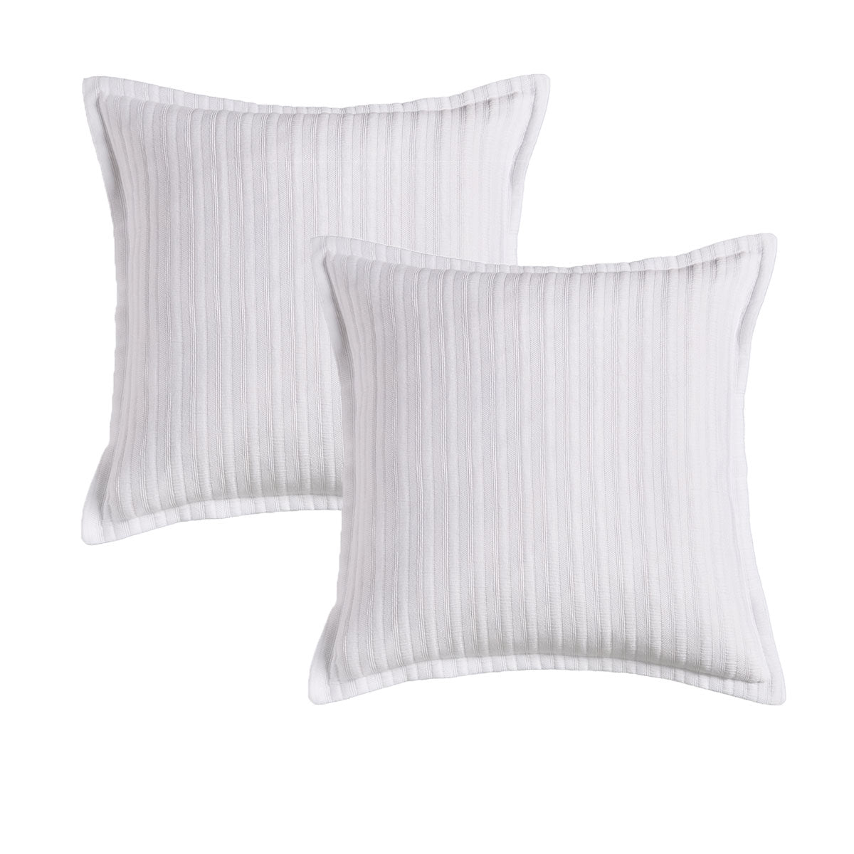 Bianca Pair of Evora White European Pillowcases