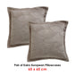 Bianca Pair of Kairo Taupe European Pillowcases