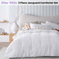 Accessorize Elma White Jacquard 3 Piece Comforter Set King