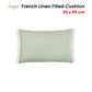 Vintage Design Homewares Sage French Linen Filled Cushion Oblong - 35cm x 55cm