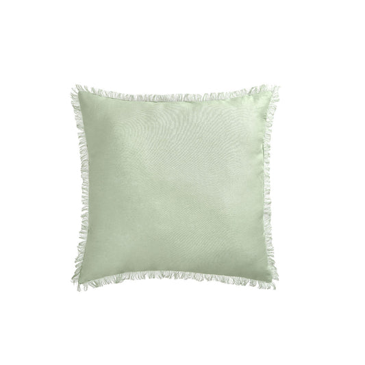 Vintage Design Homewares Sage French Linen Filled Cushion Square - 55cm x 55cm