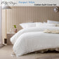 Vintage Design Homewares Parquet White Cotton Quilt Cover Set Single