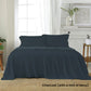 J Elliot Home Soft Microfiber Sheet Set Queen Charcoal (with a hint of Navy)