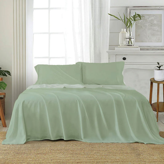 J Elliot Home Soft Microfiber Sheet Set Queen Sage