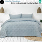 Ardor Saladin Chambray 3 Pcs Embroidered Comforter Set Queen/King