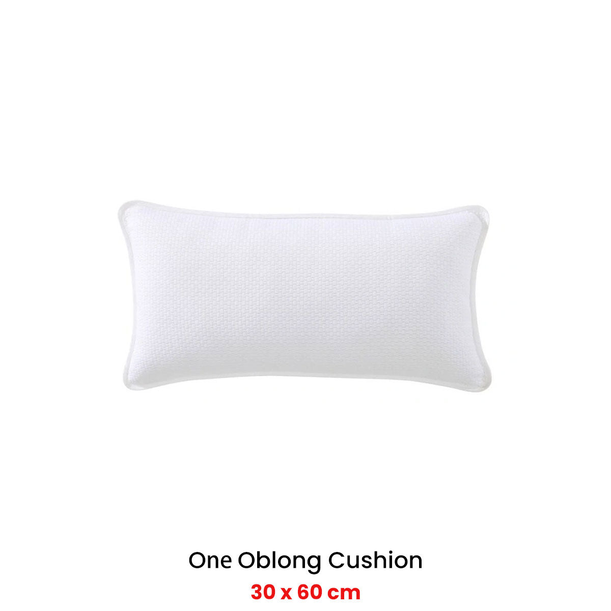 Private Collection Cornell White Oblong Filled Cushion 30 x 60cm