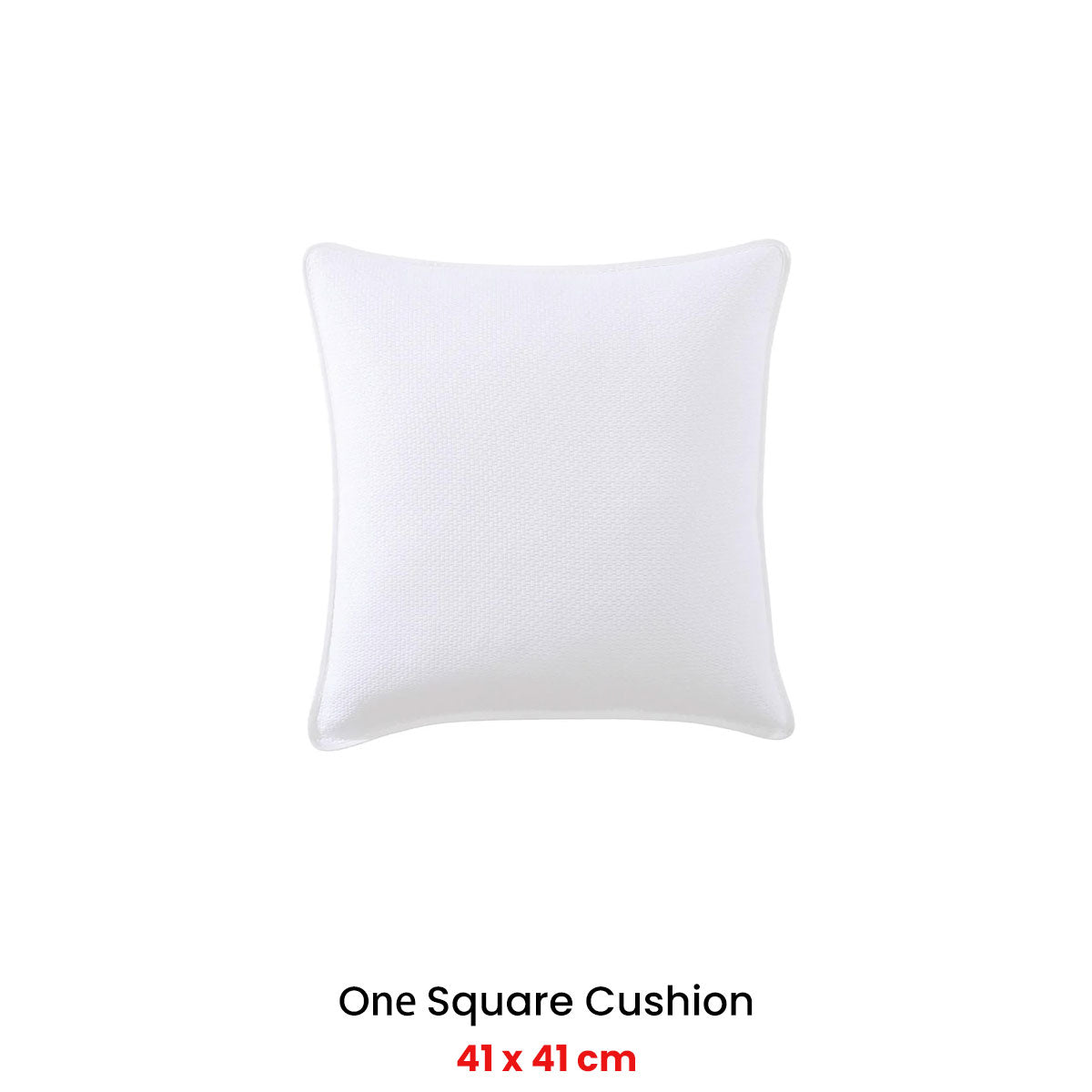 Private Collection Cornell White Square Filled Cushion 41 x 41cm