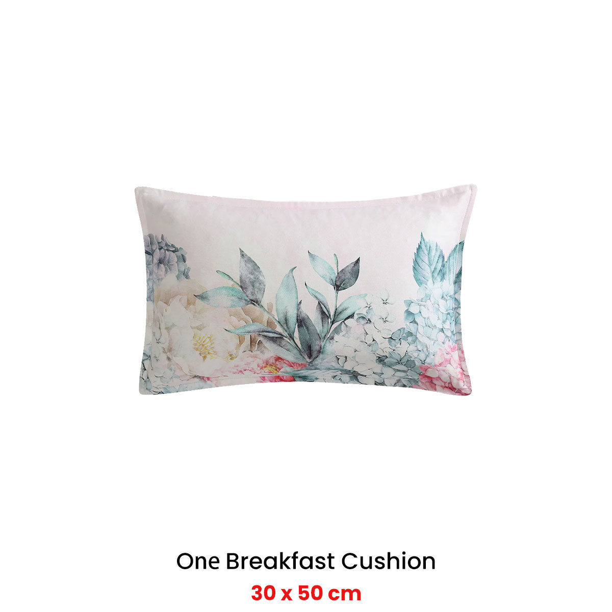 Logan and Mason Summer Daze Pink Breakfast Filled Cushion 30 x 50cm