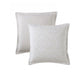 Private Collection Pair of Arlet Stone Jacquard European Pillowcases 65 x 65cm