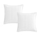 Platinum Collection Pair of Ascot White European Pillowcases 65 x 65 + 16cm