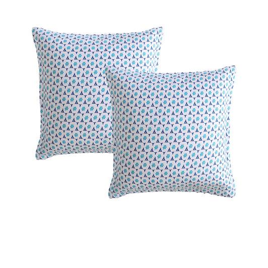 Logan and Mason Pair of Avalon Blue European Pillowcases 65 x 65cm