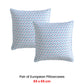 Logan and Mason Pair of Avalon Blue European Pillowcases 65 x 65cm