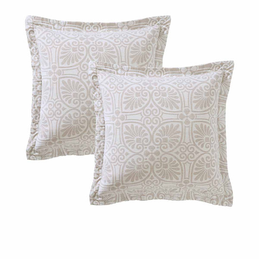 Private Collection Pair of Dakota Stone European Pillowcases 65 x 65cm