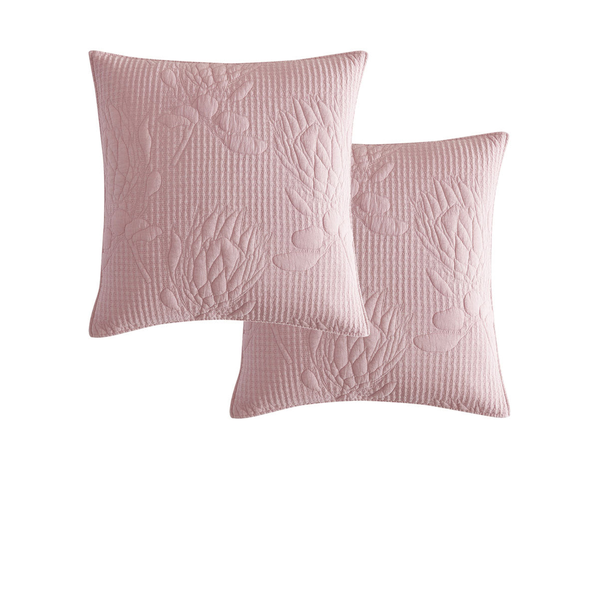 Platinum Collection Pair of Flourish Rose European Pillowcases 65 x 65cm