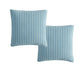 Platinum Collection Pair of Frankie Turquoise European Pillowcases 65 x 65cm