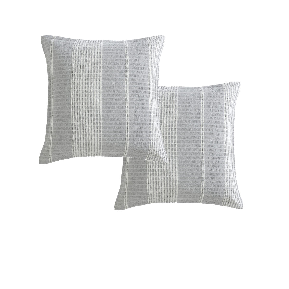 Platinum Collection Pair of Hurley Charcoal European Pillowcases 65 x 65cm