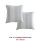 Platinum Collection Pair of Hurley Charcoal European Pillowcases 65 x 65cm