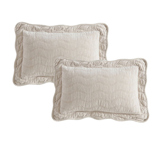 Private Collection Pair of Indiana Stone Standard Pillowcases 48 x 74 +20cm