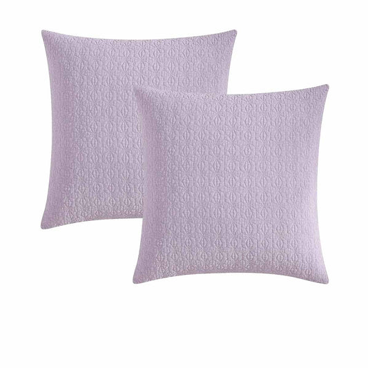 Platinum Collection Pair of Kayo Lilac European Pillowcases 65 x 65cm