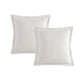 Private Collection Pair of Marbella Ivory 100% Cotton Matelasse European Pillowcases 65 x 65cm