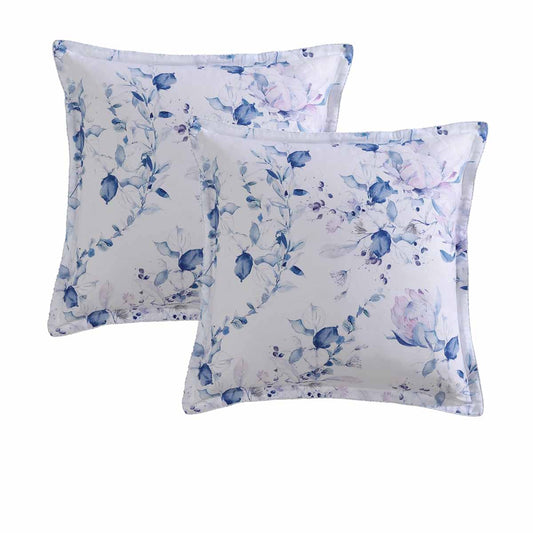 Private Collection Pair of Millicent Chambray European Pillowcases 65 x 65cm