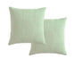 Platinum Collection Pair of Tropicana Sage European Pillowcases 65 x 65cm