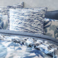 Logan and Mason 250TC Atherton Blue Cotton Sateen Quilt Cover Set Queen