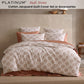 Platinum Collection Indi Stone Cotton Jacquard Quilt Cover Set King