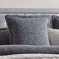 Private Collection Marbella Dark Grey 100% Cotton Matelasse Quilt Cover Set King