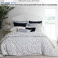 Private Collection Marina Blue Quilt Cover Set Polyester Cotton Yarn Dyed Jacquard King