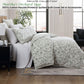 Private Collection Martha's Orchard Sage 250Tc Cotton Percale Printed & Quilted Quilt Cover Set Queen