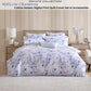 Private Collection Millicent Chambray Quilt Cover Set Cotton Sateen Digital Print King