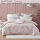 Platinum Collection Poppi Rose Cotton Polyester Jacquard Quilt Cover Set King