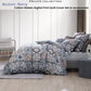 Private Collection Restore Navy Cotton Sateen Digital Print Quilt Cover Set King