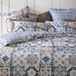 Private Collection Restore Navy Cotton Sateen Digital Print Quilt Cover Set King