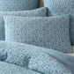 Platinum Collection Santa Fe Teal Cotton Jacquard Quilt Cover Set King