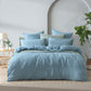 Platinum Collection Santa Fe Teal Cotton Jacquard Quilt Cover Set Super King